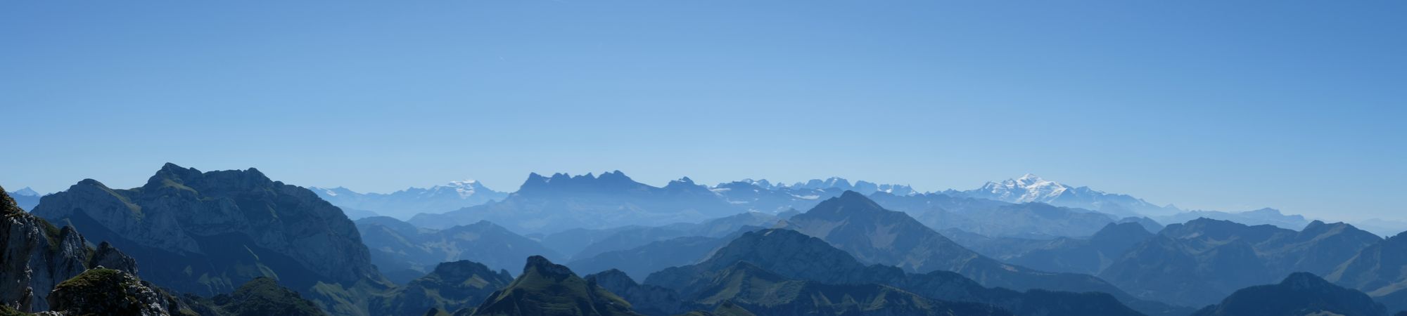 Mountains View Mont Blanc